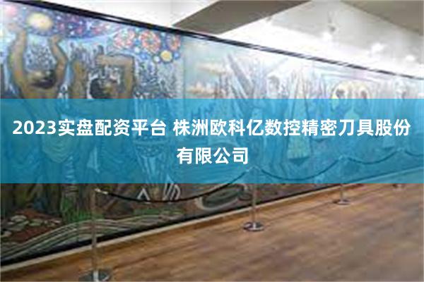 2023实盘配资平台 株洲欧科亿数控精密刀具股份有限公司